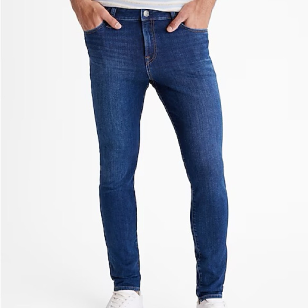 Skinny Medium Wash Hyper Stretch Jeans